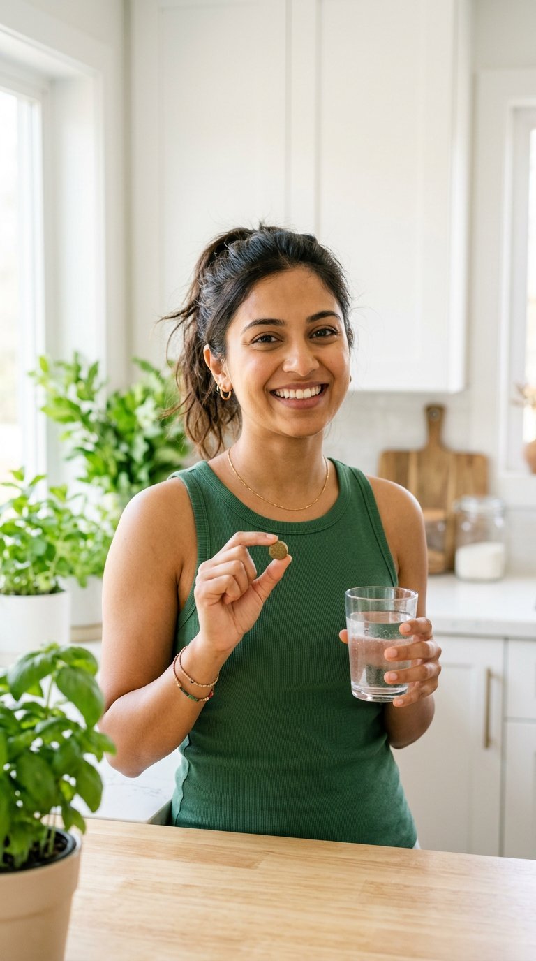 Practicing mindful daily herbal supplement routine