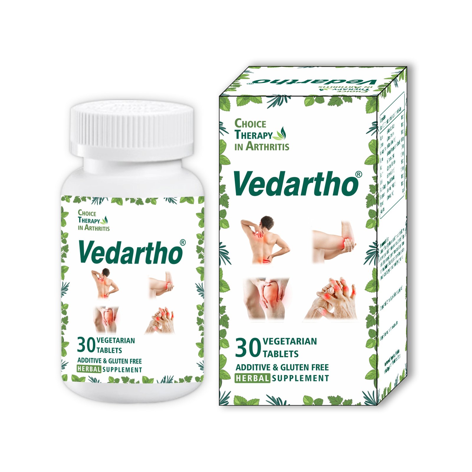 Vedartho Tablets packaging